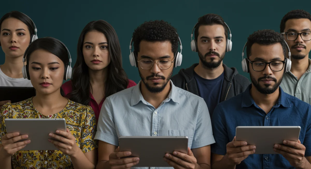 Audiencia global viendo contenido mexicano en streaming, disfrutando de la narrativa y la diversidad cultural.