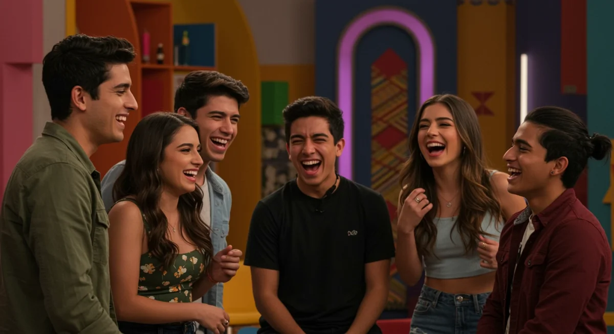 Elenco joven de una comedia mexicana exitosa en plataformas digitales.
