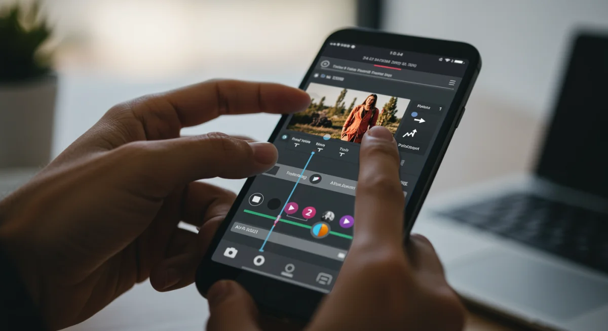 Interfaz de edición de video móvil intuitiva para contenido corto