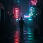 Póster promocional de una serie mexicana de misterio con elementos de suspenso, mostrando una atmósfera intrigante.