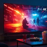 Streaming 4K Real en México 2026: Comparativa y Análisis Sala de estar moderna con televisor 4K mostrando contenido de alta resolución, simbolizando el entretenimiento en streaming.