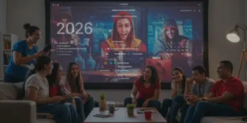 Grupo diverso viendo series internacionales subtituladas en español mexicano en 2026