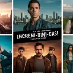 Cartel promocional vibrante con imágenes de cinco series mexicanas cortas, ideal para maratonear un fin de semana.
