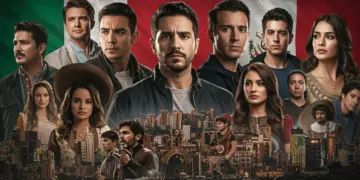 Actores y escenas de series mexicanas modernas que reflejan la diversidad cultural del país.
