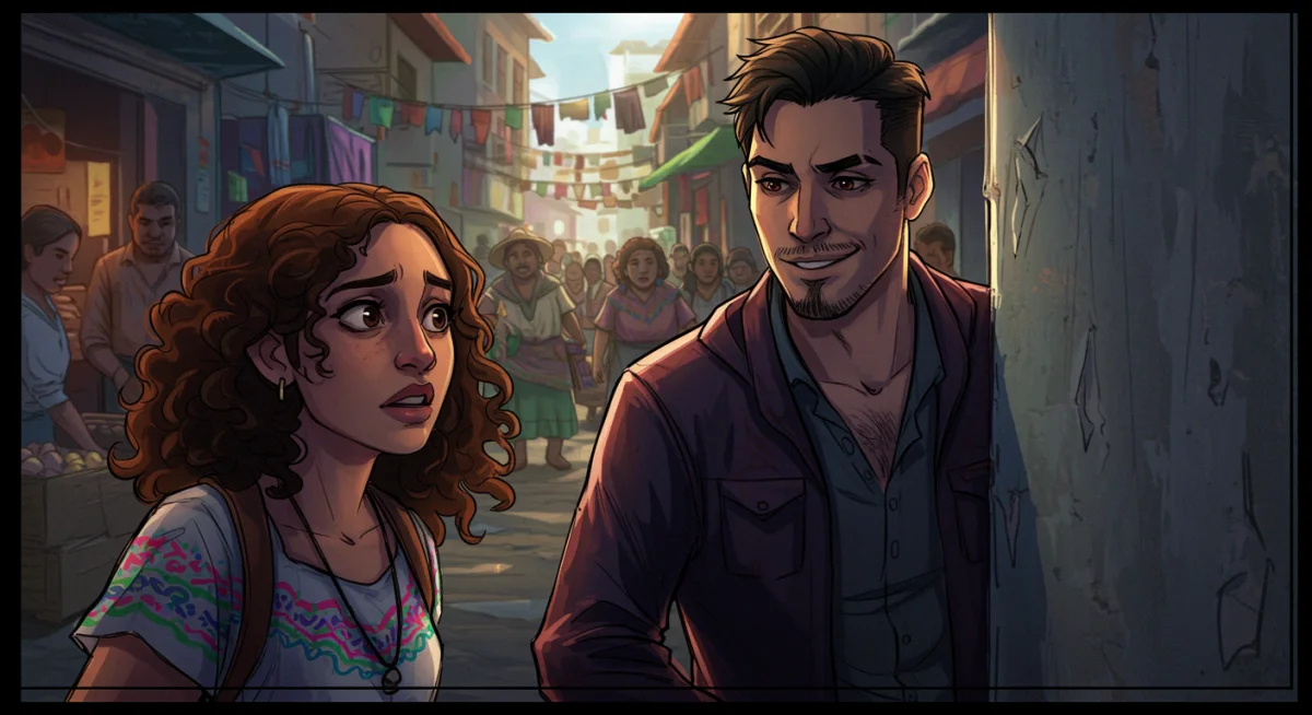 Diseño de storyboard para una escena clave de la serie mexicana más vista en Netflix.