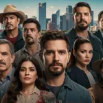 Mural vibrante de personajes y escenas de diversas series mexicanas, reflejando las tendencias de 2026.